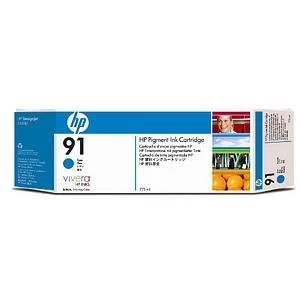 Image of HP 91 Cyan Ink Cartridge 775ml
