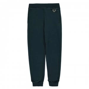 Image of True Religion Foil Logo Jogging Pants - NAVY
