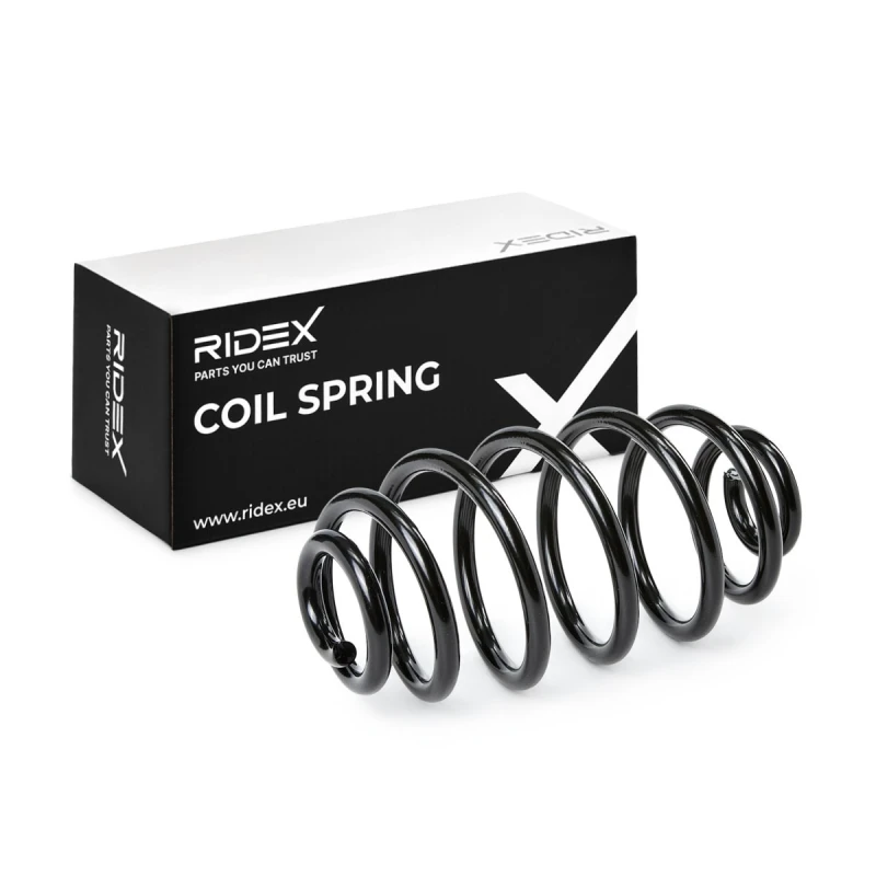 Image of RIDEX 188C1397 Coil spring Rear Axle, for vehicles with sports suspension Coil Spring (188)
