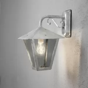 Image of Benu Outdoor Classic Lantern Wall Lamp Down Galvanized Steel, IP23
