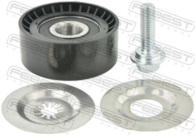 Image of Deflection / guide pulley, V-ribbed belt FEBEST 1088-J305