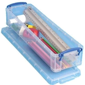 Image of Really Useful 1.5L PencilStationery Box Clear