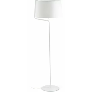 Image of Faro Berni - 1 Light Floor Lamp White, E27