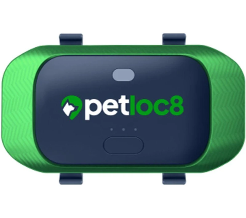 Image of Petloc8 Mini Pet Gps Tracker Green & Black