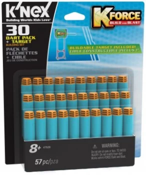 Image of KNEX K Force Darts and Target 30 Pack.