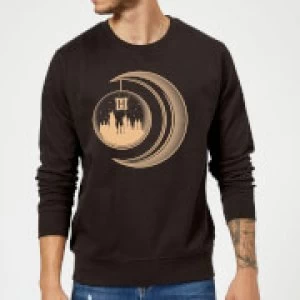 Image of Harry Potter Globe Moon Sweatshirt - Black - M