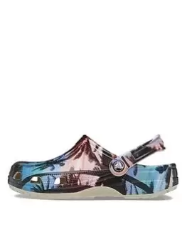 Image of Crocs Classic Summer Nostalgia Clog - Navy, Blue, Size 4, Women