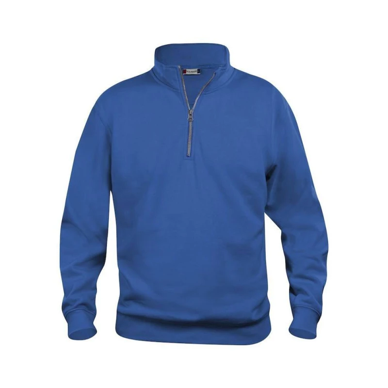 Image of Clique Womens Basic Half Zip Sweatshirt in Blue Size: XS Blue Female XS