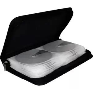 image of MediaRange CD bag 48 CDs/DVDs/Blurays Nylon Black (W x H x D) 289 x 49 x 161mm BOX51