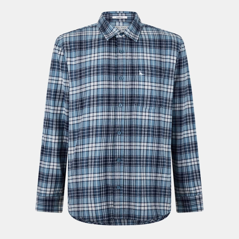 Image of Jack Wills Check Shirt - Blue Blue XS