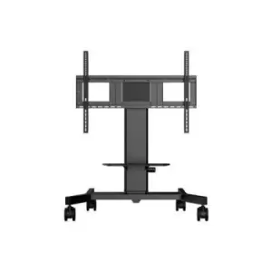 Image of Single column electric floor lift on wheels with easy mount brackets