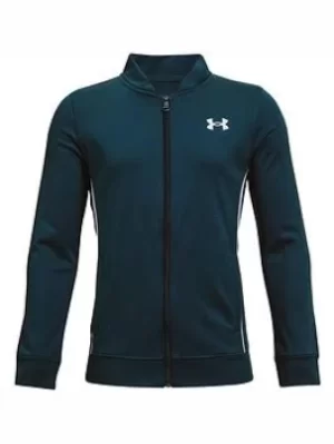 image of Boys, Under Armour Pennant 2.0 Full Zip Track Top, Blue/Grey, Size L=11-12 Years