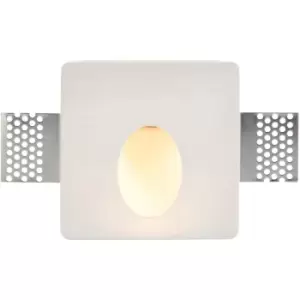 image of Plaster-In Square Wall Light - 1.5W Warm White LED Module - Trimless Design