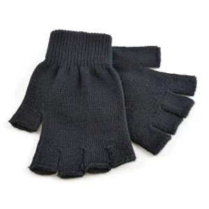 Image of Laltex Mens Black Fingerless Magic Gloves