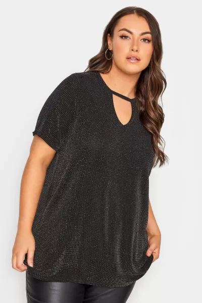 Image of Yours Yours Cut Out Neck Tee Multi Brillo
