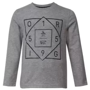 Image of Original Penguin Graphic Long Sleeve T-Shirt Infant Boys - Grey