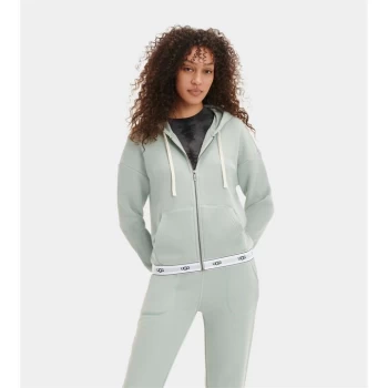 Image of Ugg Sena Tape Zip Hoodie - Sidewalk