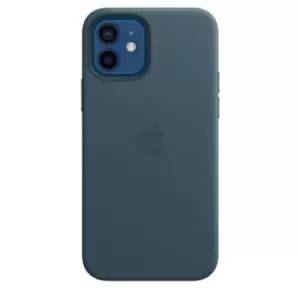 image of Apple iPhone 12/12 Pro Leather Case with MagSafe Baltic Blue MHKE3ZM/A