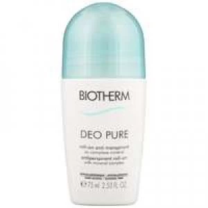 image of Biotherm Deo Pure Antiperspirant Roll On Deodorant 75ml