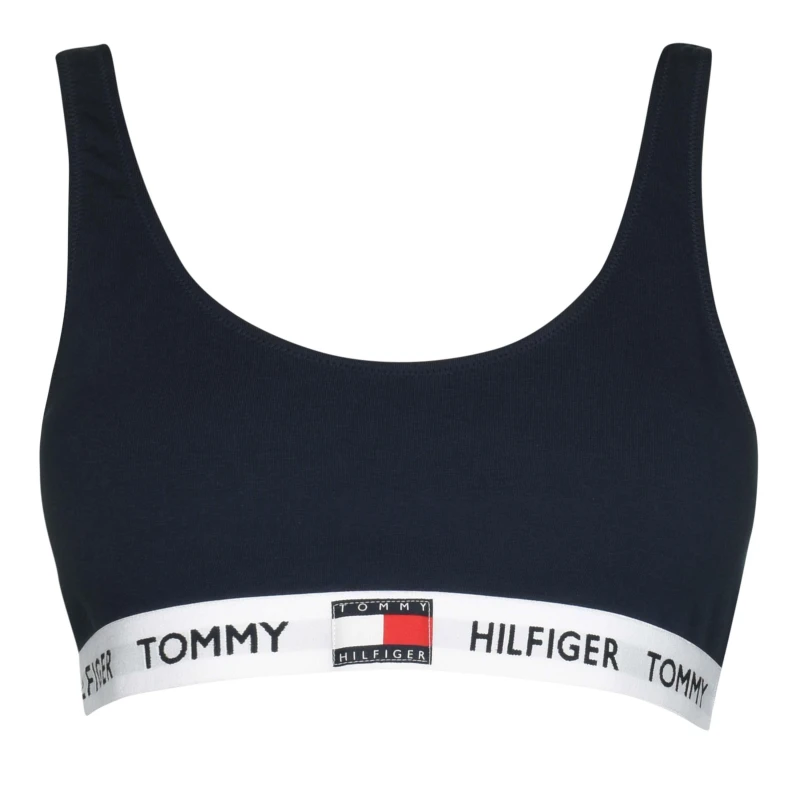 Image of Tommy Hilfiger 85 Unpadded Bralette - Blue Blue 10
