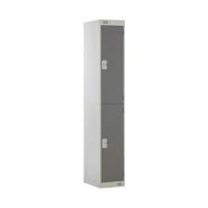 Two Compartment Locker D300mm Dark Grey Door MC00009