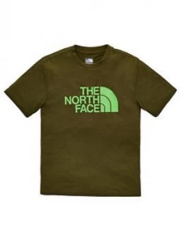 image of The North Face Boys Reaxion Tee Olive Olive Size XL15 16 Years