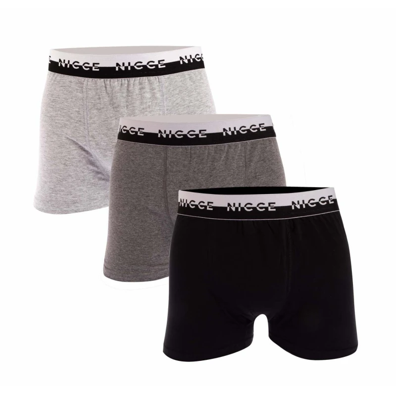 Image of Nicce Corgan 3 Pack Boxer Shorts - Black 2XL