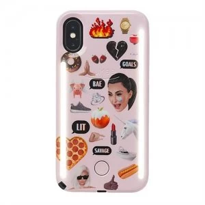 image of LuMee DUO iPhone X Kimoji Multi Pink