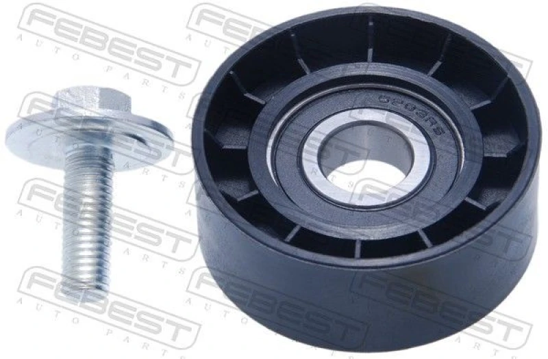 Image of FEBEST 2187-FOCII Tensioner Pulley with screw Tensioner Pulley,v-ribbed belt (310)