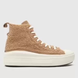 image of Converse Tan All Star Move Cozy Trainers