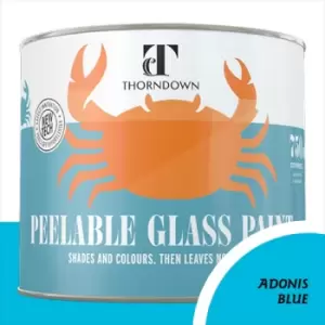 Image of Thorndown Adonis Blue Peelable Glass Paint 150ml - Opaque