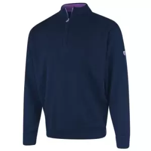 Image of ISLAND GREEN MENS LINED KNITTED SWEATER NAVY XL