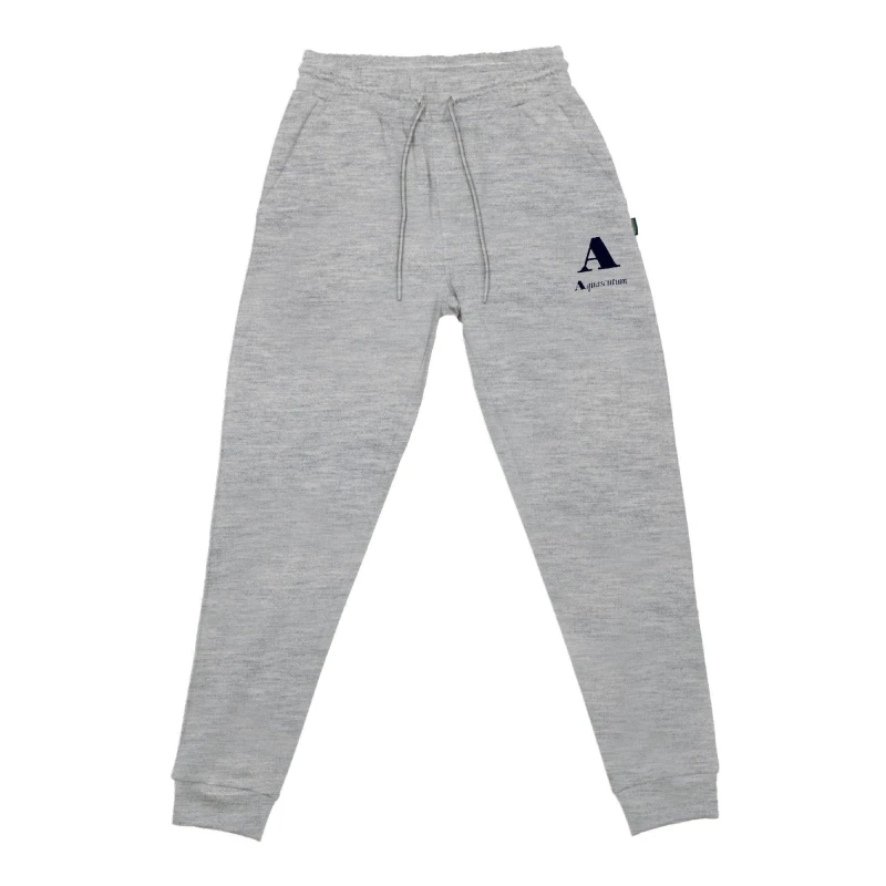 Image of Aquascutum Mens Closed Hem Fleece Joggers Closed Hem Fleece Jogging Bottoms Small Grey 48273202350