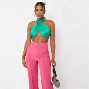 Missguided Halter Neck Bralet - Green