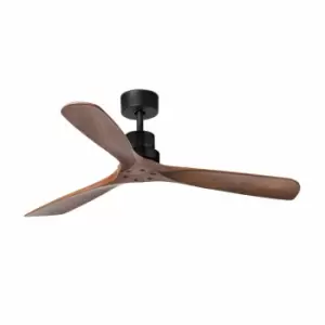 image of Lantau Matt Black Ceiling Fan With DC Motor 2700K