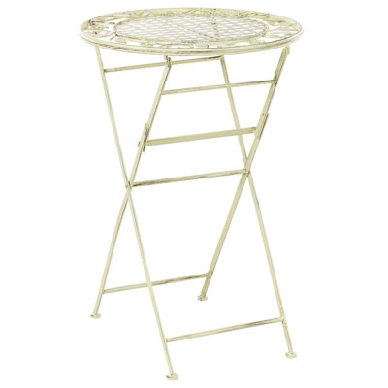 Image of Beliani Garden Bar Table Bivio 60 Cm 60 Cm Metal Light Green