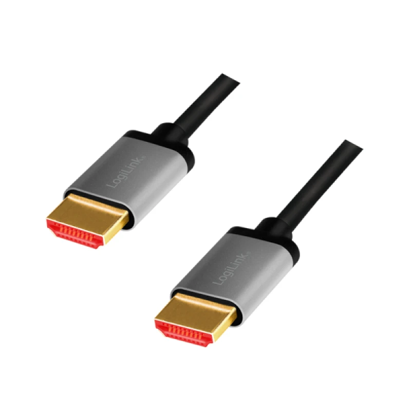 Image of LogiLink CHA0105 HDMI cable 2m HDMI Type A (Standard) Black. Grey