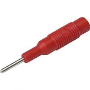 Image of Plug to plug connector 2mm plug 4mm socketRedSKS HirschmannMZS 21 pcs