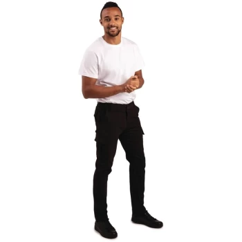 Image of Portwest - Black Sz 36 Regular Stretch Slim Combat Work Trouser