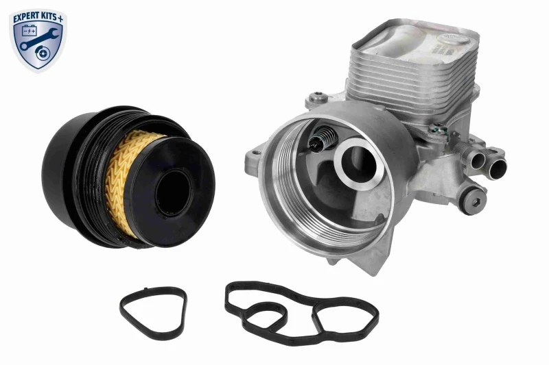 Image of VEMO V22-60-0055 Oil Cooler EXPERT KITS + with gasket/seal, without pressure switch Oil Cooler,engine oil (469)