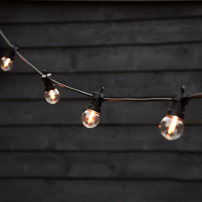 Image of EasyFit Easyfit 12V Garden Lights - Golf Ball LED Festoon Lights - 10 Lights