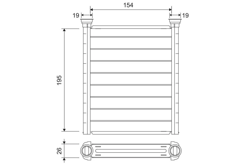 Image of Heater matrix VALEO 811641