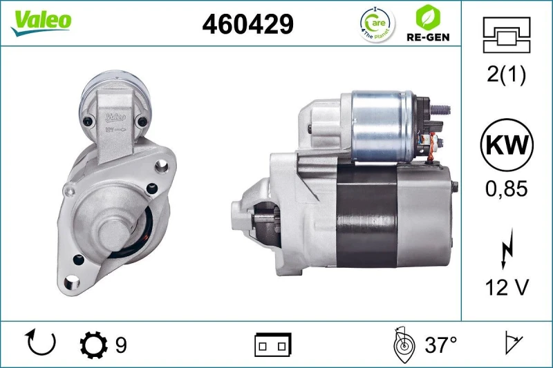 Image of Starter motor VALEO 460429
