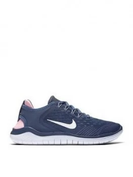 image of Nike Free Rn 2018 Junior Trainer BlueWhitePink Size 3