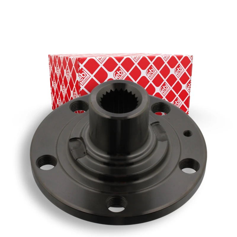 Image of FEBI BILSTEIN 38491 Wheel Hub Front Axle, without wheel bearing Wheel Hub (653)