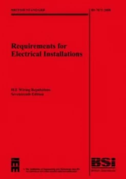 Image of Requirements for Electrical Installations Paperback