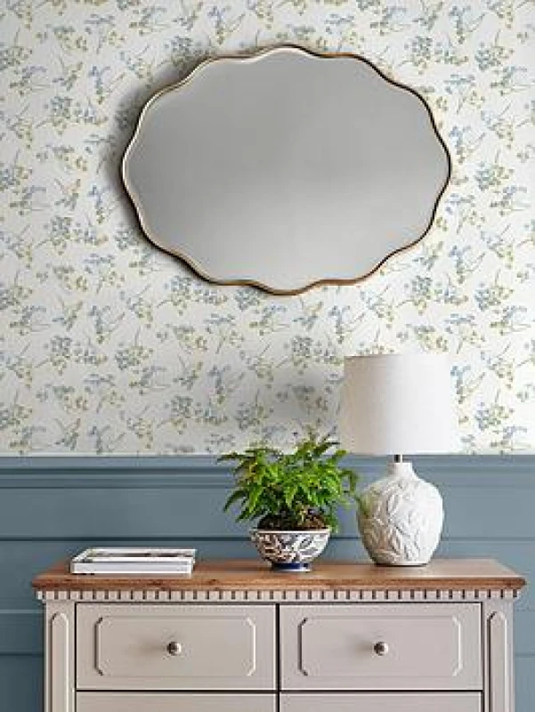 Image of Laura Ashley Avonbury Hedgerow Green Wallpaper Wallpaper One Size Green 42144315000
