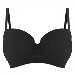 Image of DKNY Cotton Balconette Bra - Black B7P