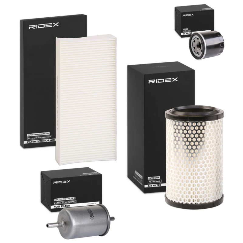 Image of RIDEX 4055F0197 Filter Set with air filter Filter Set (4055)