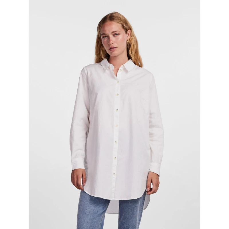 Image of Pieces Pieces Ls Long Shirt - White White 8